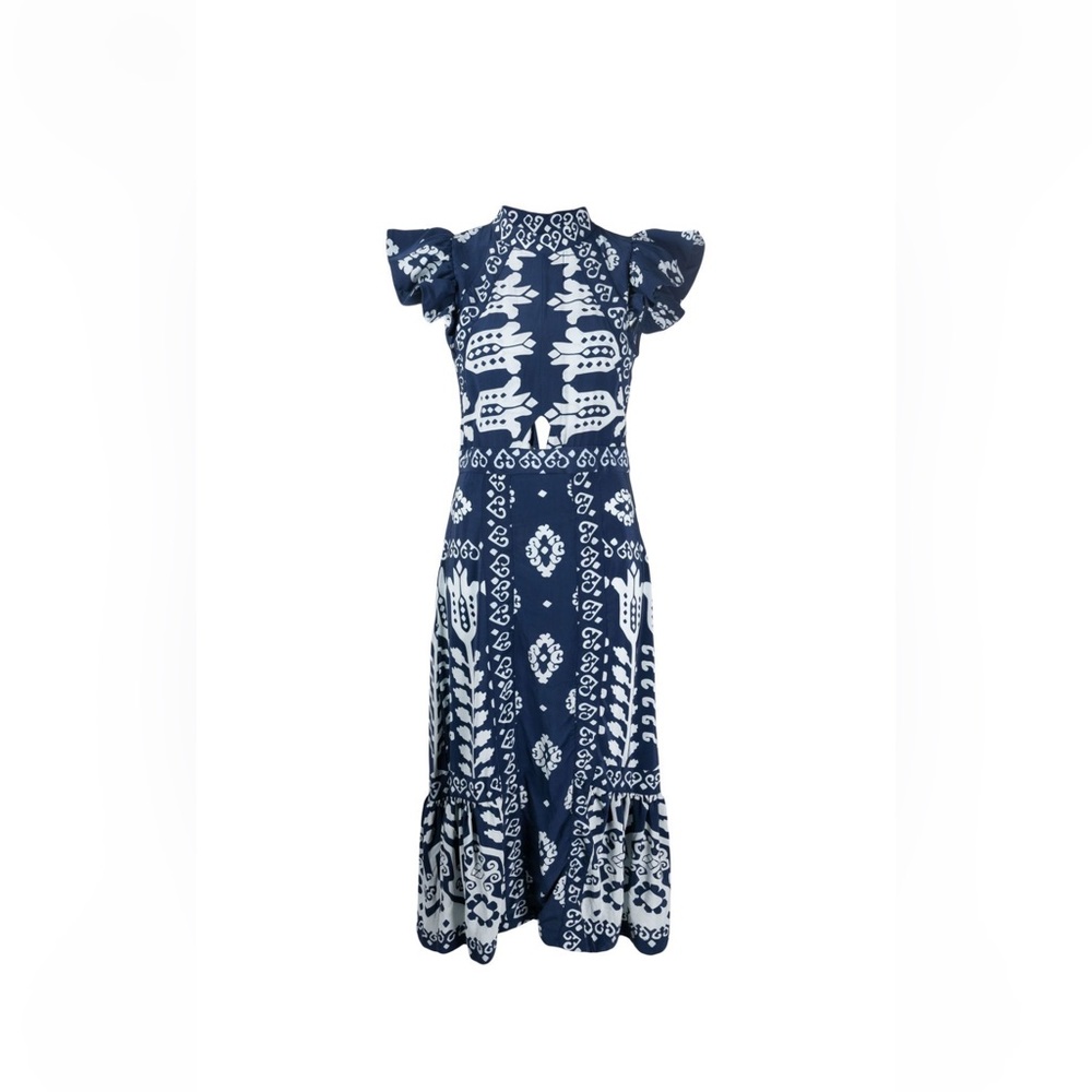 Sea New York Sonia silk printed maxi dress.